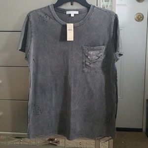 Grey distressed t-shirt